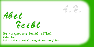 abel heibl business card